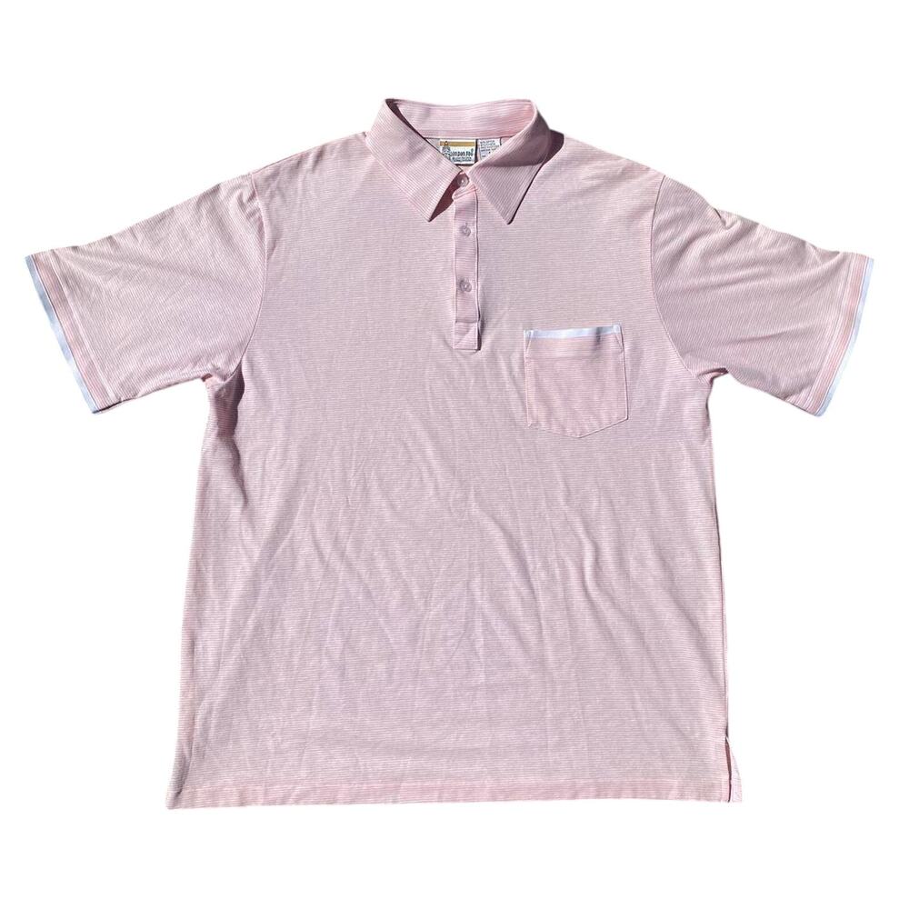 London fog pink striped